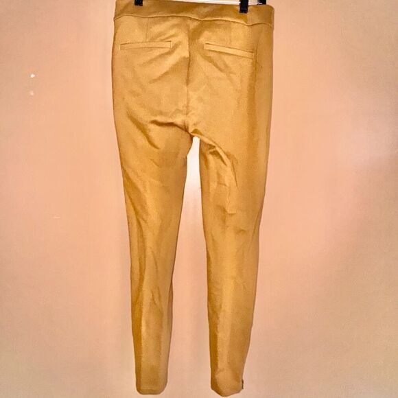 Anthropologie The Essential Slim Women's Brown Suede Pants Size 4 - Picture 3 of 8